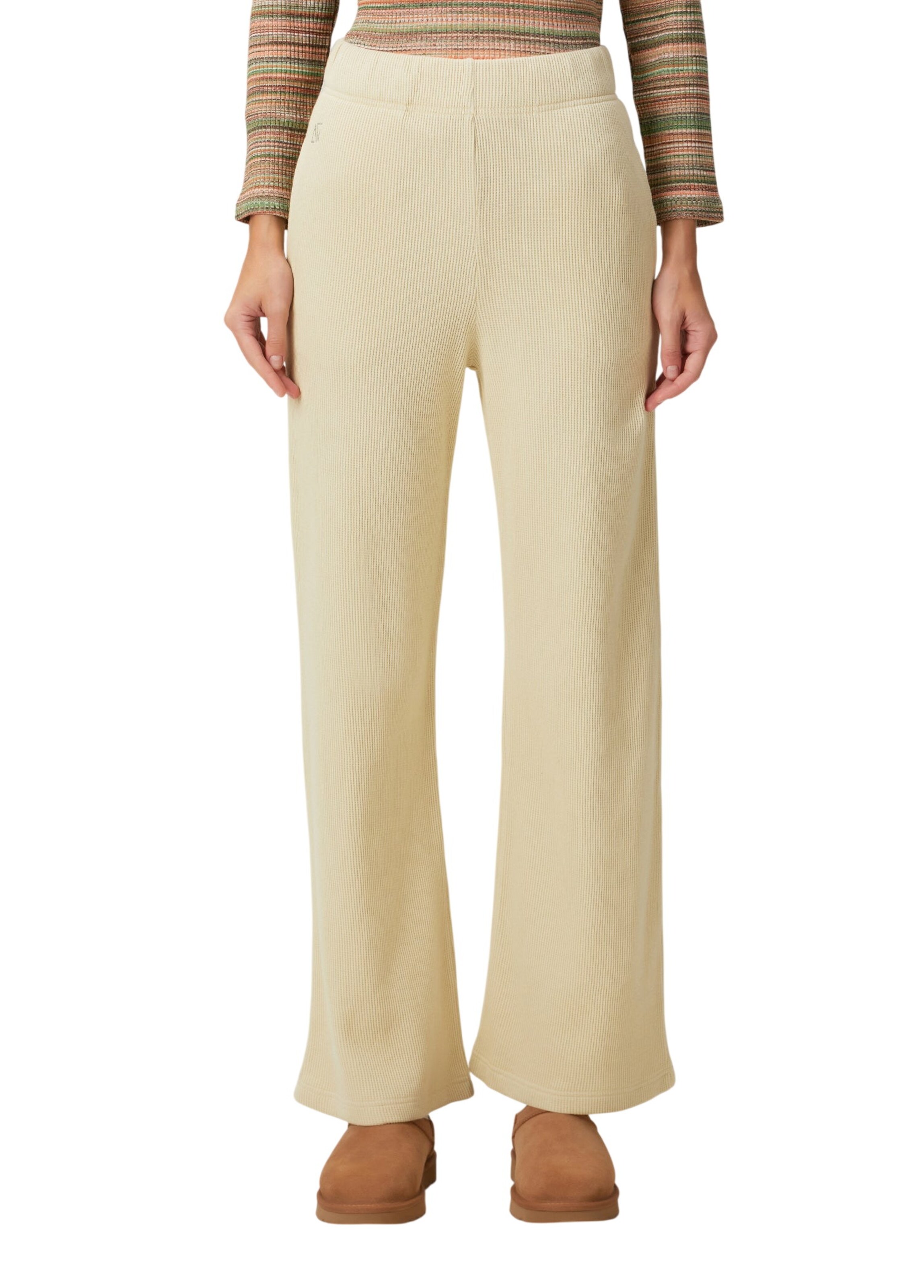 Regular Pantalon BASSIGUE en jaune : devant