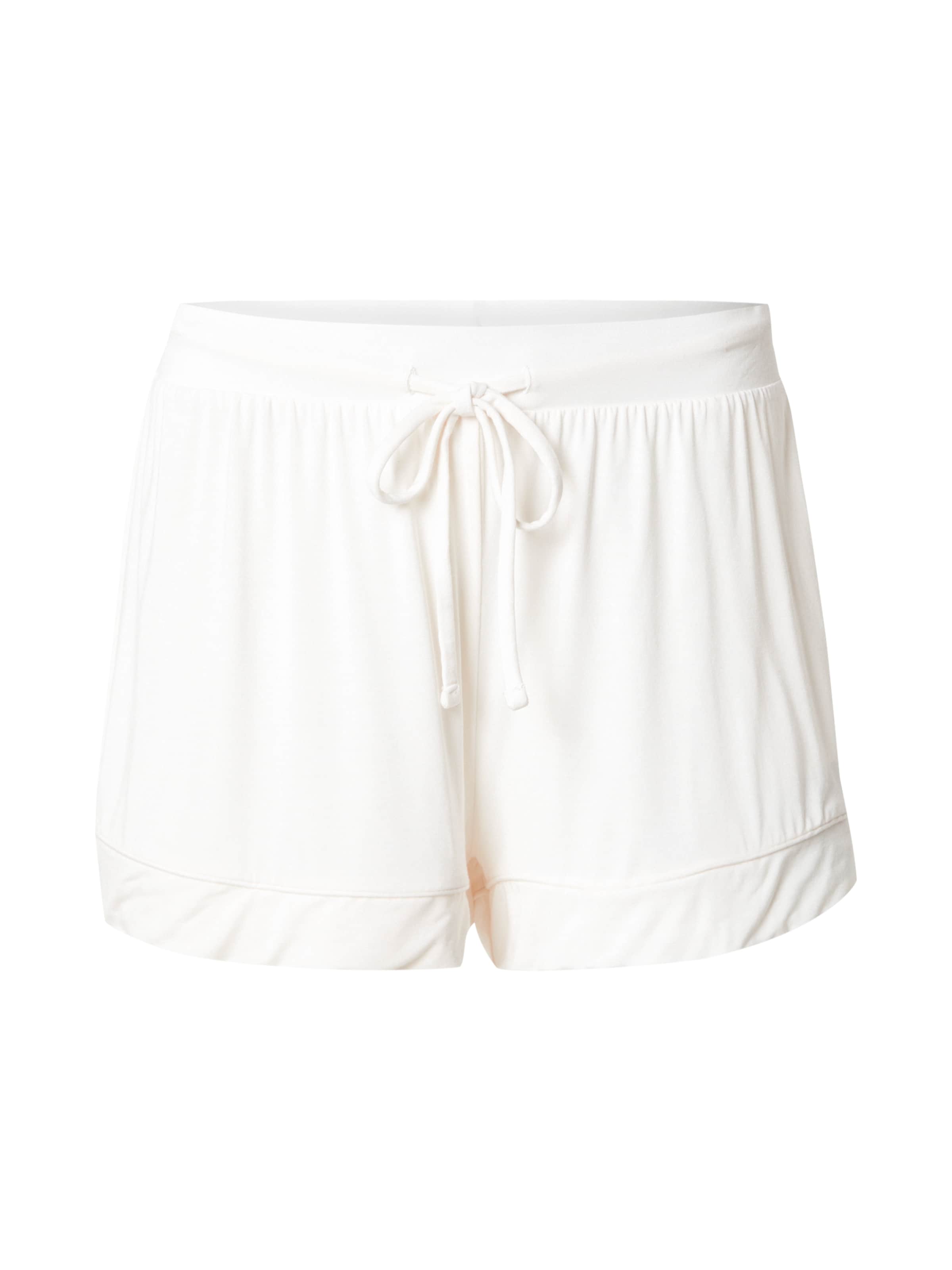 Pantalon de pyjama 'Essential' Hunkemöller en blanc : devant