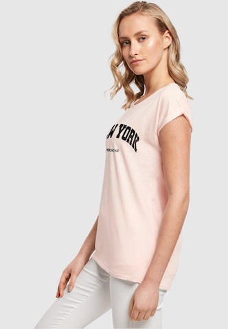 Merchcode T-Shirt 'New York' in Pink