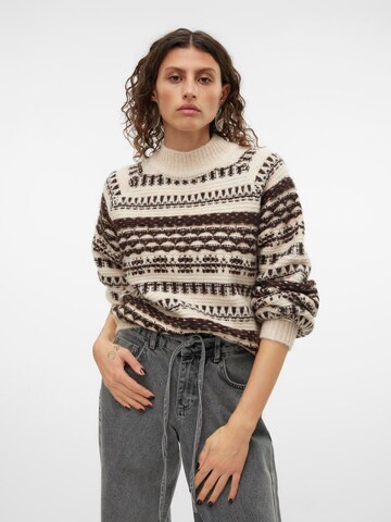 VERO MODA Sweater 'VMHENYA' in Beige: front