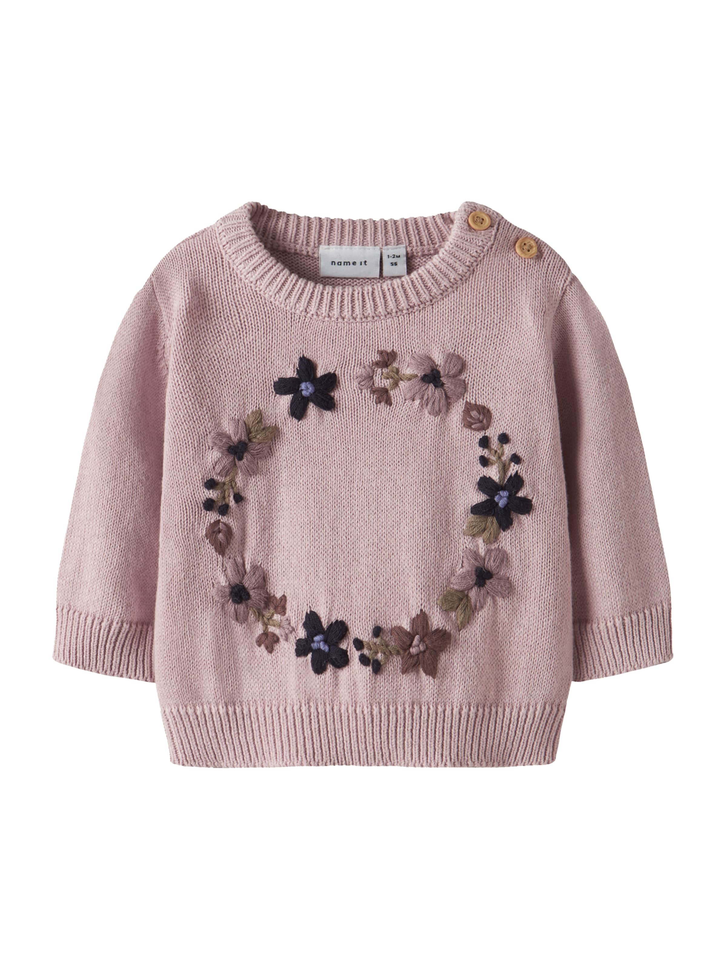 NAME IT Sweter &#x27;NBFOPAIR&#x27; w kolorze fioletowy: przód