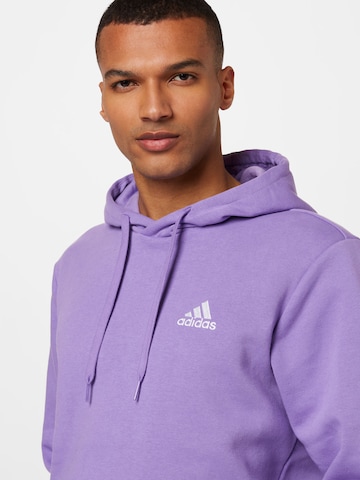ADIDAS SPORTSWEAR Athletic Sweatshirt 'Essentials Fleece' in Purple