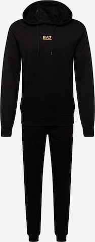 EA7 Emporio Armaniregular Jogging komplet - crna boja: prednji dio