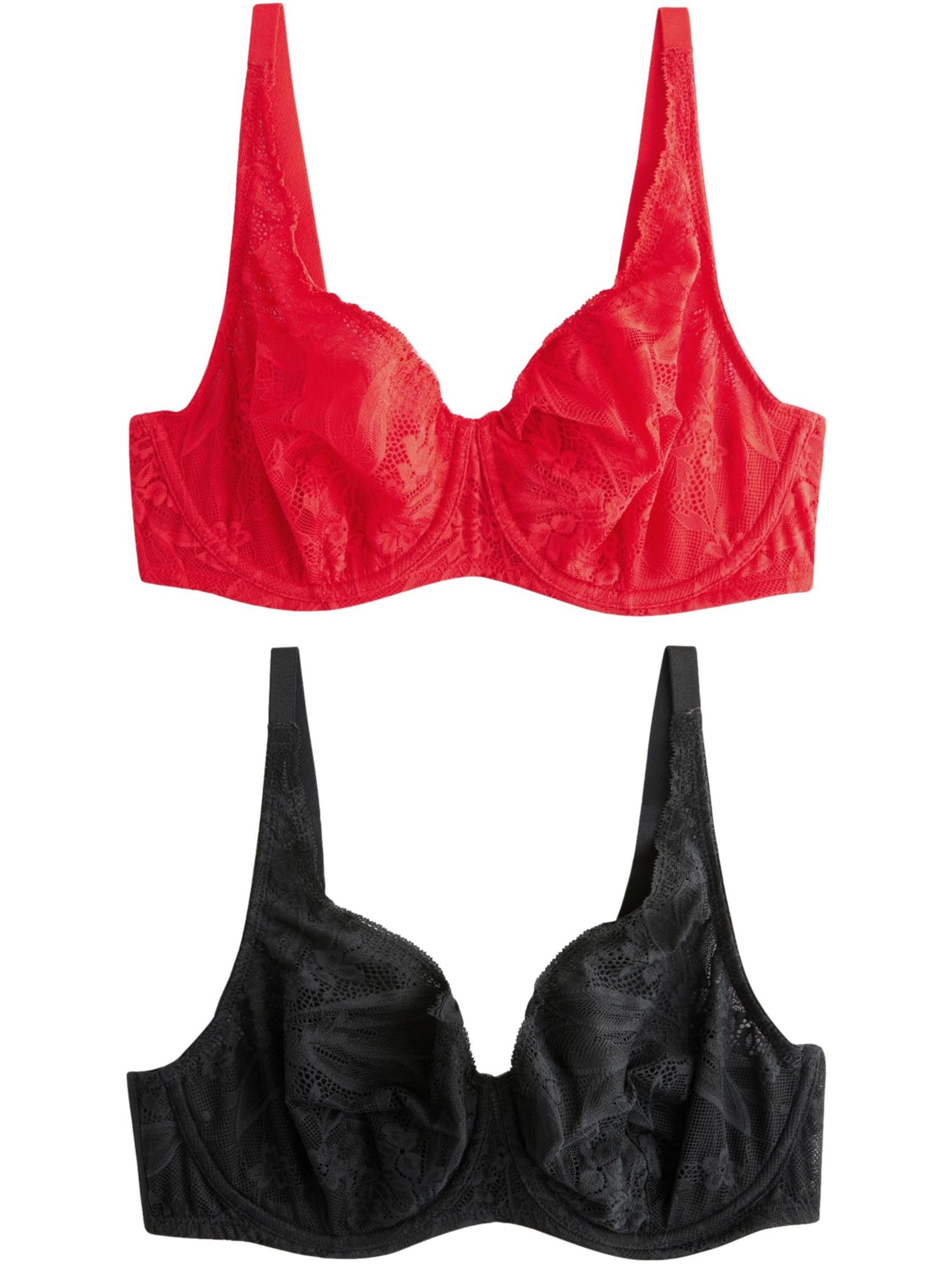 Next Push-up Bra in Red: front