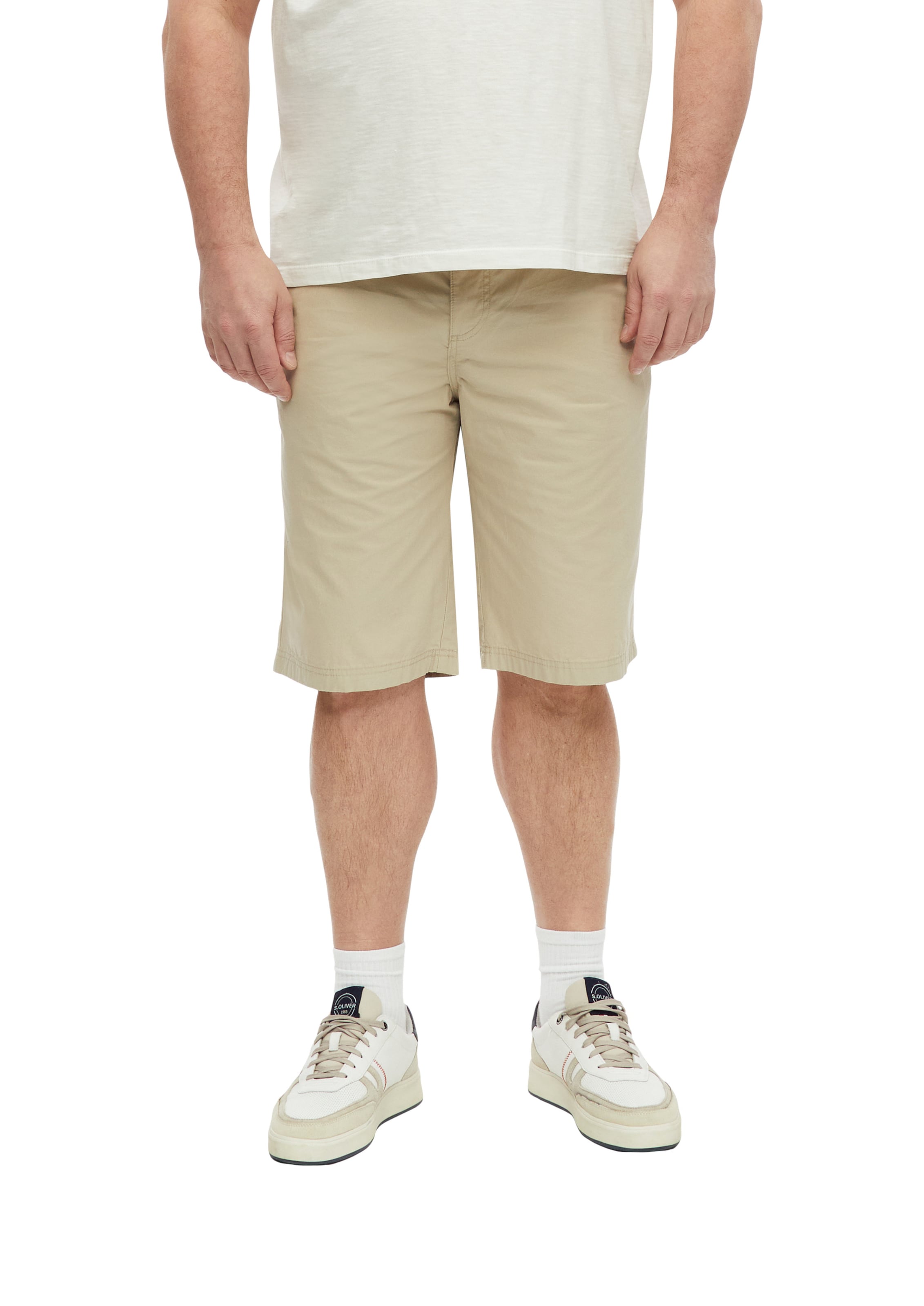 Regular Pantalon 'Detroit' s.Oliver en beige : devant