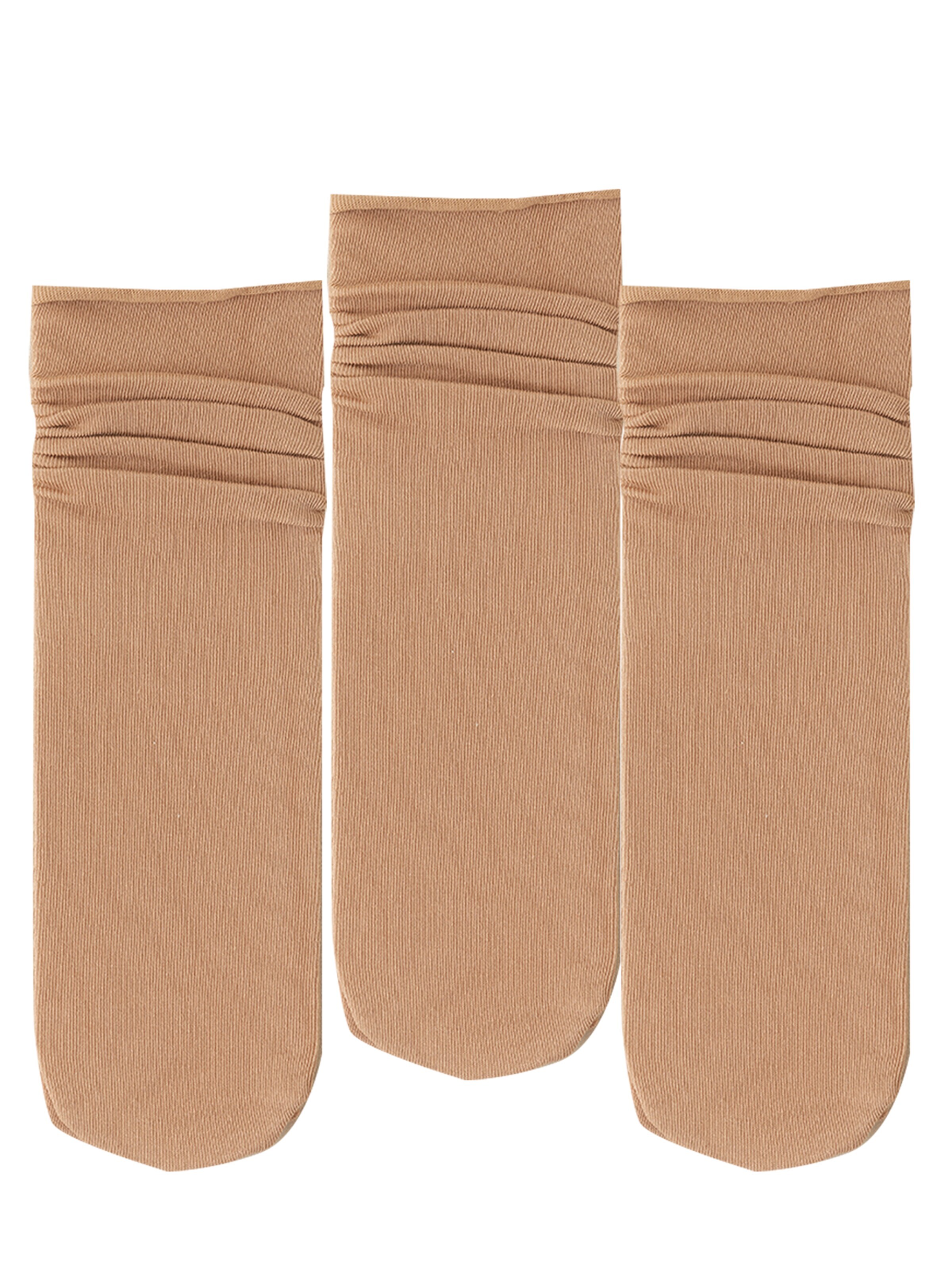 Millo Socks 'Ice Viskose' in Beige: front