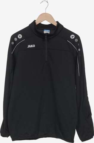 JAKO Sweatshirt & Zip-Up Hoodie in L in Black: front