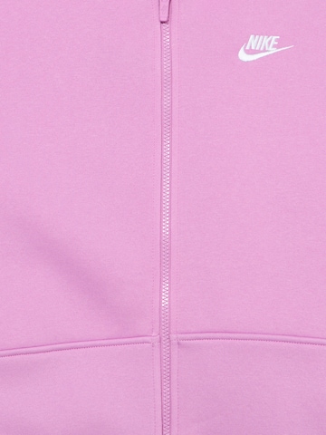 Nike Sportswear Bluza rozpinana 'CLUB FLEECE' w kolorze różowy