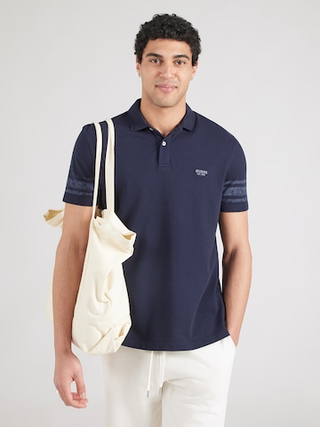 GUESS Majica | modra barva: sprednja stran