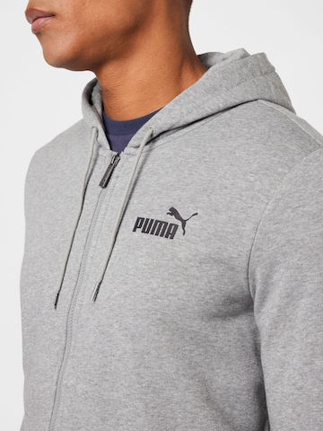PUMA Athletic Zip-Up Hoodie in Grey