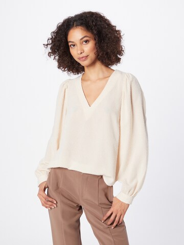 mbym Blouse 'Addilyn' in Beige: voorkant