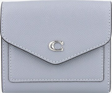 COACH Wallet in Blue: front