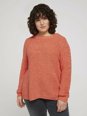 Tom Tailor Women + Sweater in Red: front