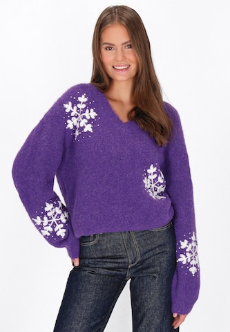 MYMO Sweater in Purple: front