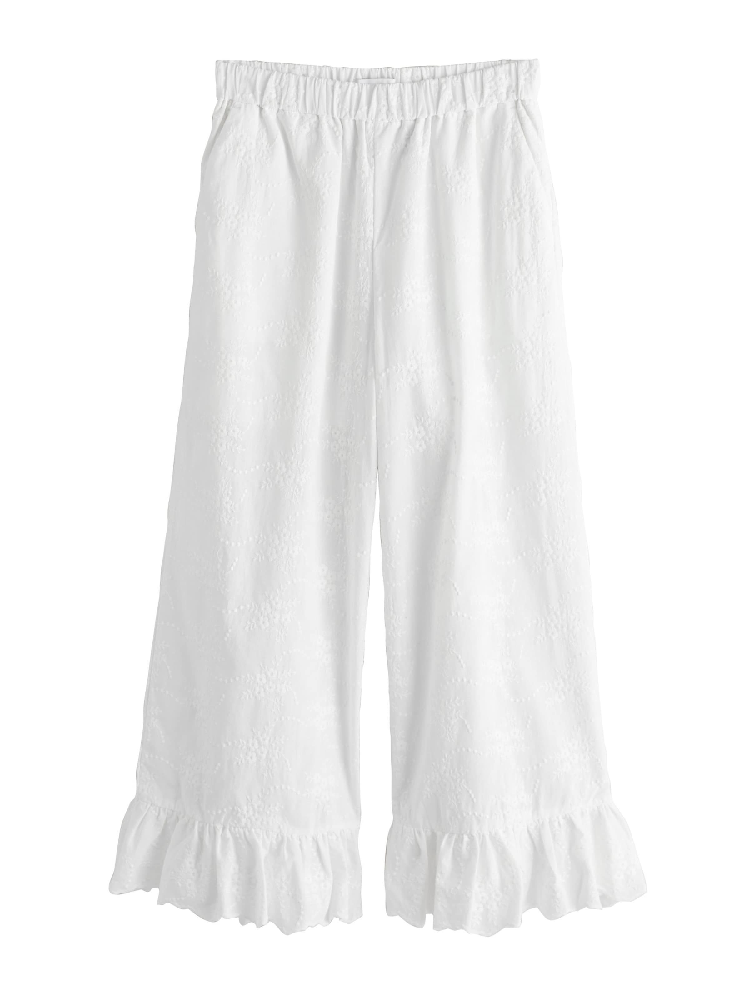 Wide leg Pantaloni di Next in bianco: frontale
