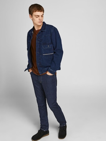 JACK & JONES - Slimfit Calças de ganga 'Tim' em azul