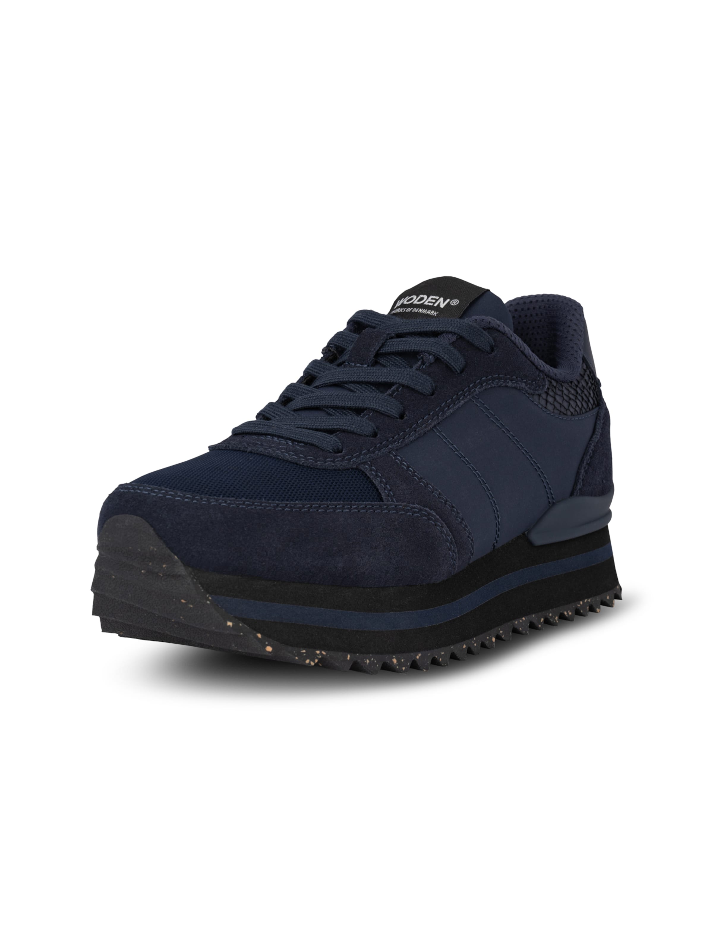 WODEN Platform trainers 'Ronja' in Blue: front