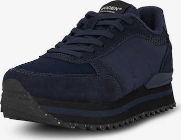 WODEN Platform trainers 'Ronja' in Blue: front