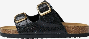 NAME IT Сандали 'NKFFLORA' в черно: отпред