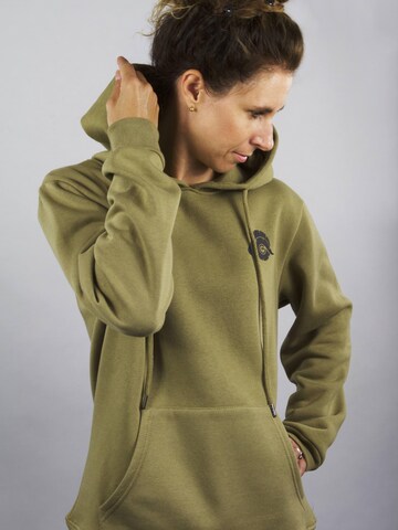 Guggen Mountain Sweatshirt 'Kapuzenpullover HW08 Fleece Hoodie' in Groen