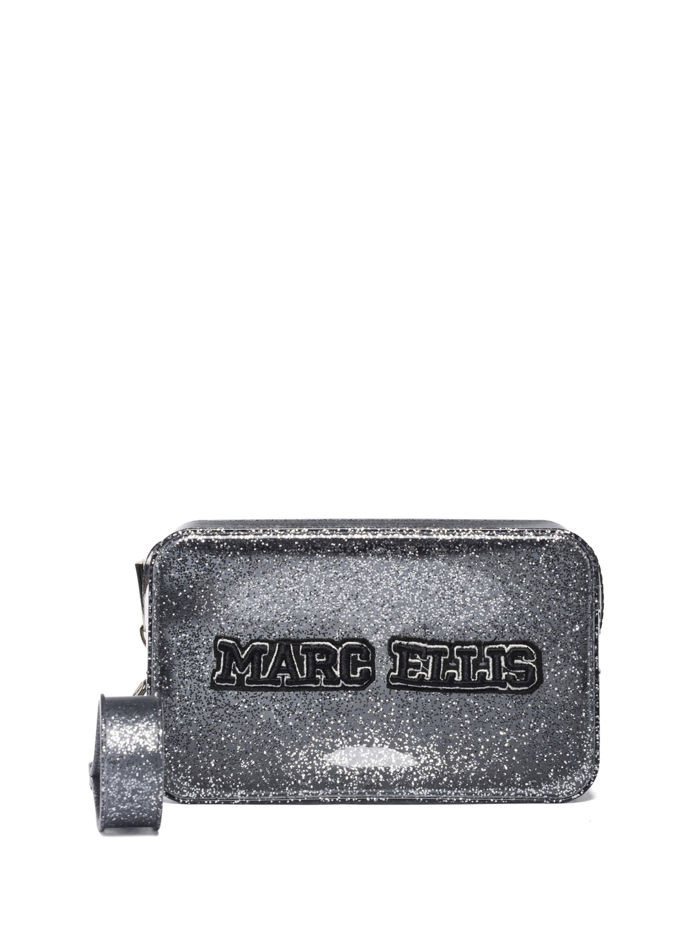 Borsa a mano 'Borsa a Mano Marc Ellis Polyurethane con Tracolla e Zip' di Marc Ellis in argento: frontale