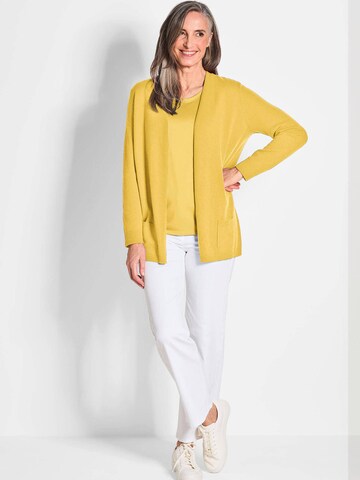 Goldner Strickjacke in Gelb