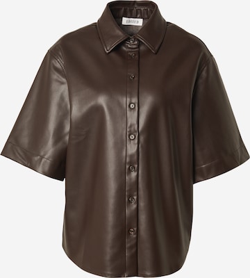 EDITED Blouse 'Jaliyah' in Bruin: voorkant