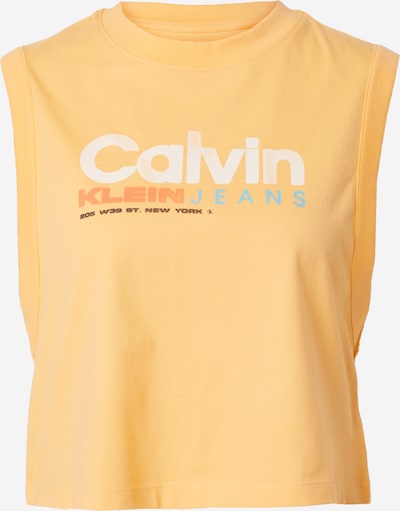 Calvin Klein Jeans Top in Azure / Light orange / Black / White, Item view