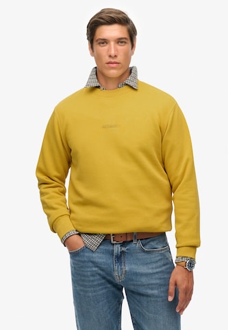 Superdry Sweatshirt in Yellow: front