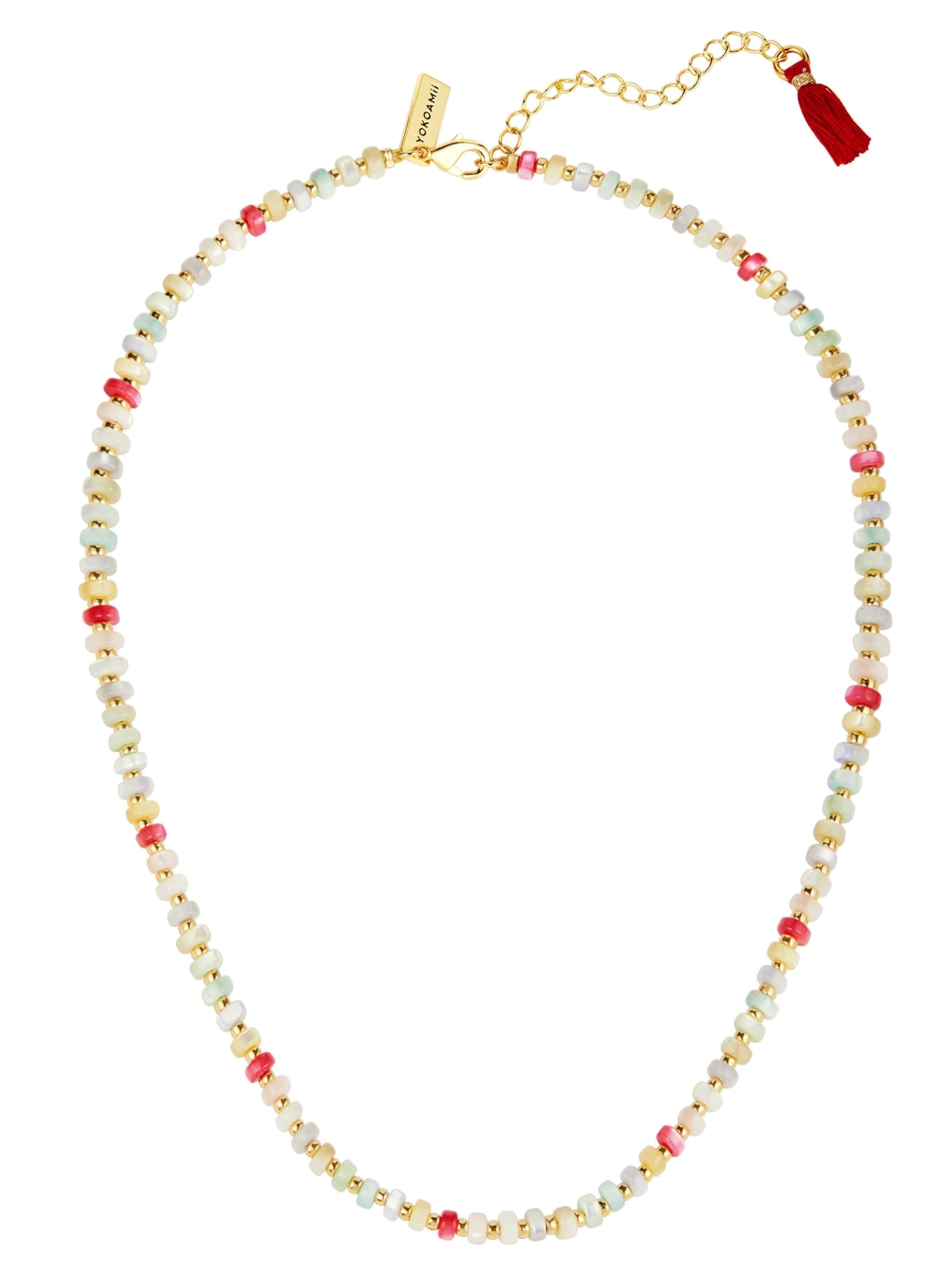 Collana di Yokoamii in oro: frontale