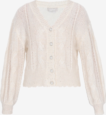 Cardigan Usha en beige : devant