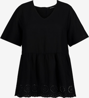 T-shirt Ulla Popken en noir : devant