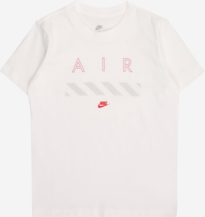 Marškinėliai 'AIR' iš Nike Sportswear, spalva – raudona / balta, Prekių apžvalga