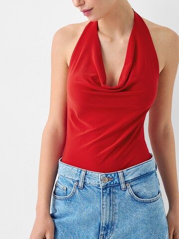 Shirtbody Bershka en rouge