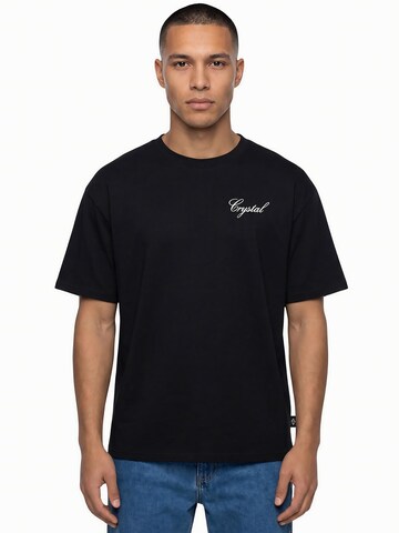 Crystal Paris Shirt 'Flower' in Black