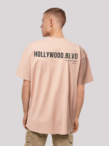 T-Shirt 'Hollywood blvd' F4NT4STIC en rose