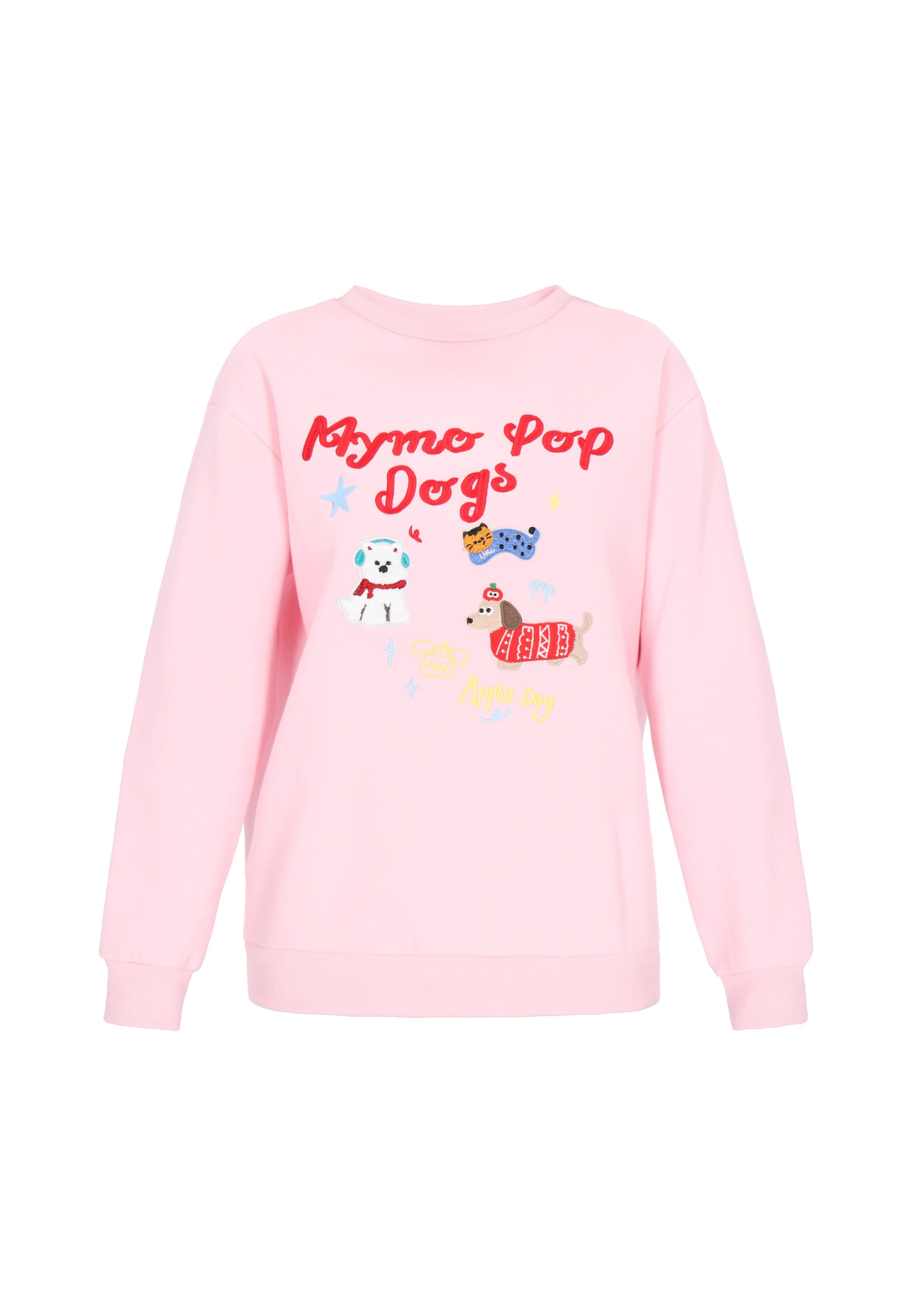 MYMO Sweatshirt 'Pop' in Roze: voorkant