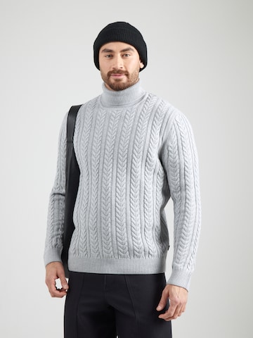Pull-over 'JPRBLUSEAN' Jack & Jones Premium en gris : devant