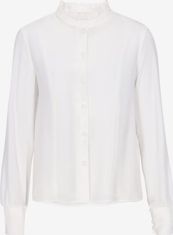 usha BLACK LABEL Bluse 'Elegant' in Weiß: Vorderseite