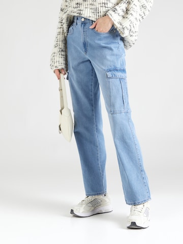 regular Jeans cargo 'Riley' di ONLY in blu: frontale