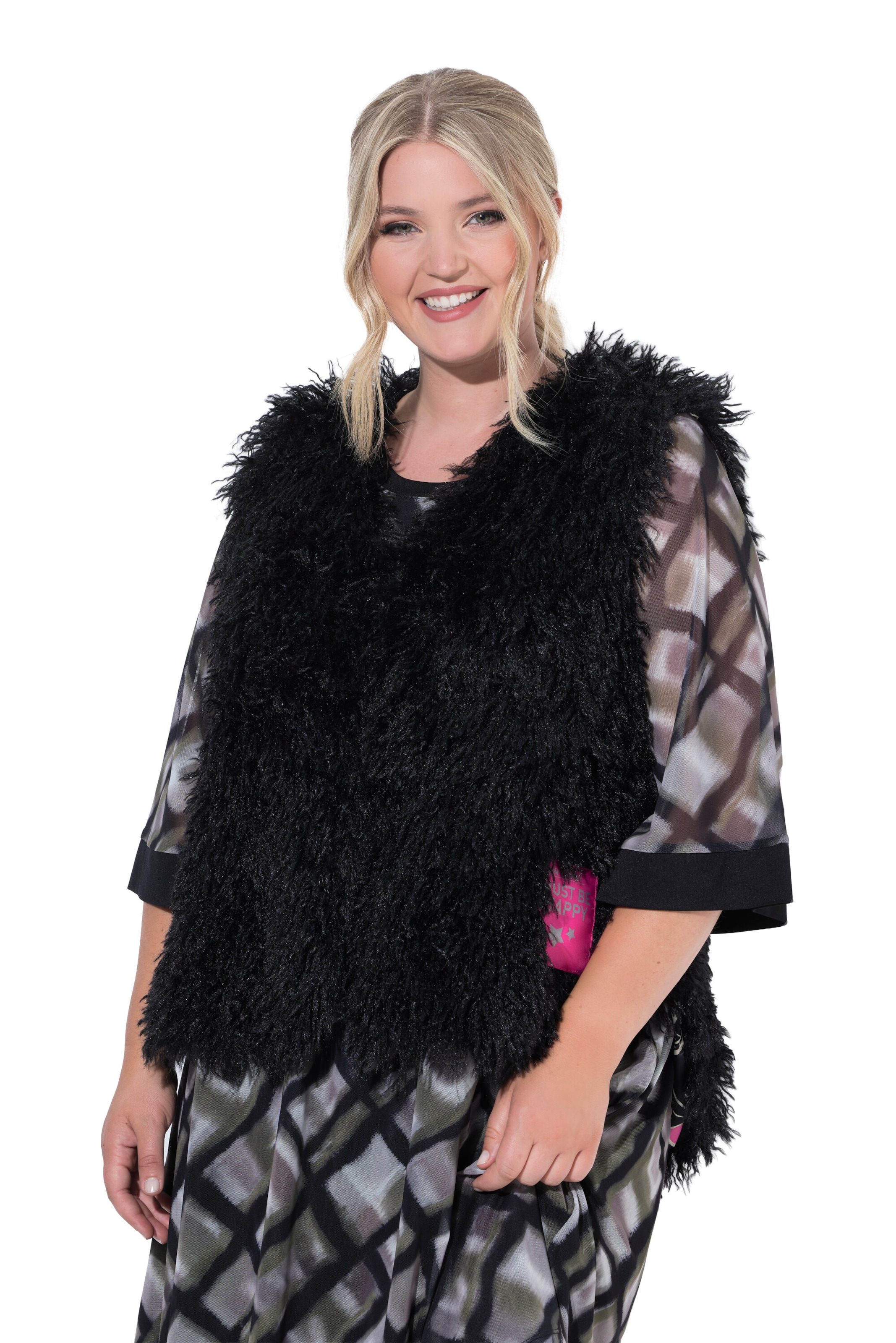 Angel of Style Weste in Schwarz: Vorderseite