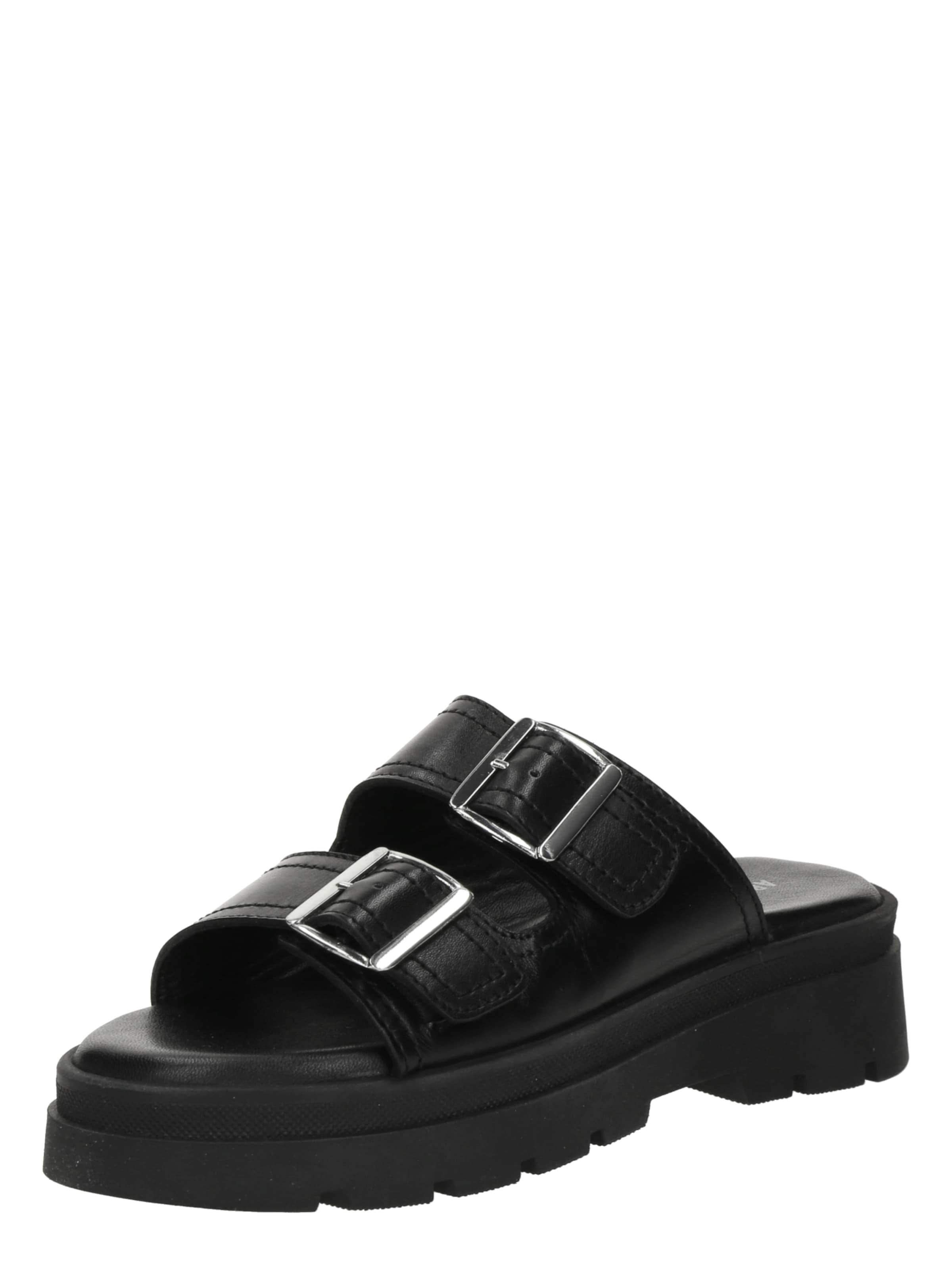 Saboți 'Eleanor' de la ABOUT YOU pe negru: față