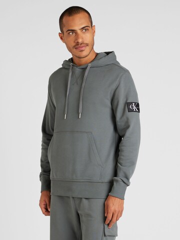 Calvin Klein Jeans Sweatshirt in Grey: front