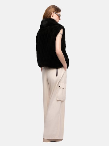 PINKO Bodywarmer 'PINKO GLOSSINIA GILET ASPEN ASPETTO VISONE GILET' in Zwart