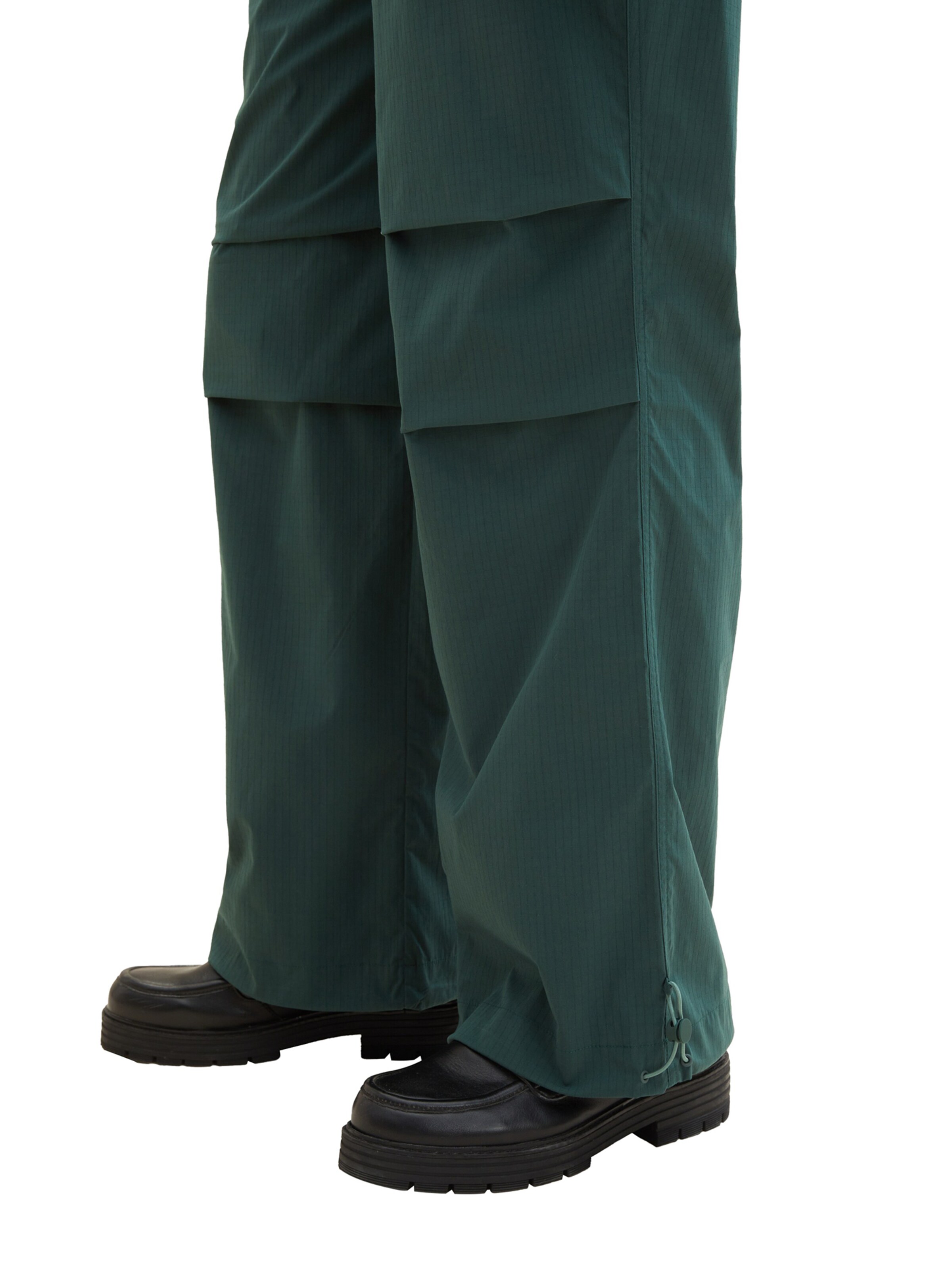 TOM TAILOR DENIM Wide leg Trousers in Green