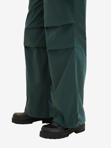 TOM TAILOR DENIM Wide leg Pants in Green