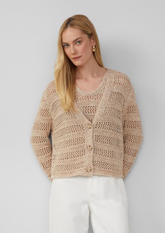 Cardigan s.Oliver BLACK LABEL en beige : devant