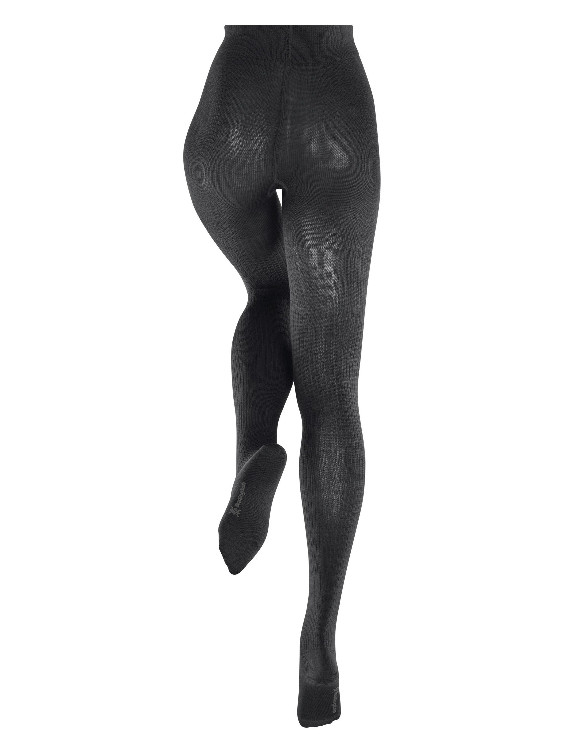 BURLINGTON Strumpfhose 'Rib Couture'‌‌‌‌ in Schwarz: Vorderseite