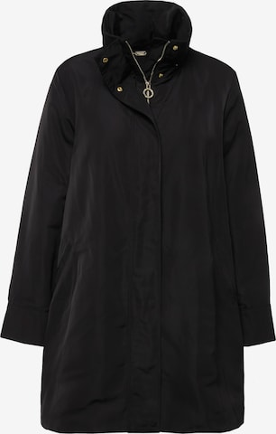 Ulla Popken Between-Seasons Parka in Black: front