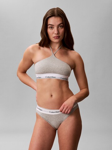 Bustier Soutien-gorge Calvin Klein en gris : devant